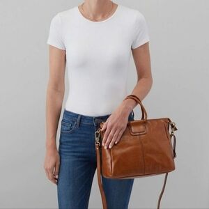 HOBO Sheila Medium Satchel Bag Crossbody Truffle